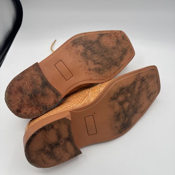 Hugo Vitelli Mens Orange Ostrich Dress Shoes Size 10 In Box main image 10
